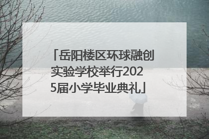 岳阳楼区环球融创实验学校举行2025届小学毕业典礼