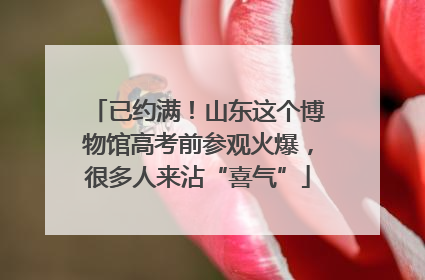 已约满！山东这个博物馆高考前参观火爆，很多人来沾“喜气”