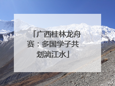 广西桂林龙舟赛：多国学子共划漓江水