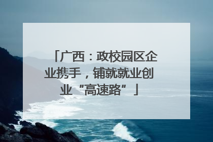 广西：政校园区企业携手，铺就就业创业“高速路”