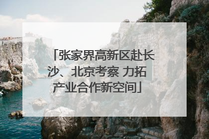 张家界高新区赴长沙、北京考察 力拓产业合作新空间
