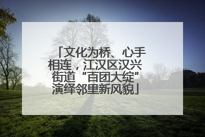 文化为桥、心手相连，江汉区汉兴街道“百团大绽”演绎邻里新风貌