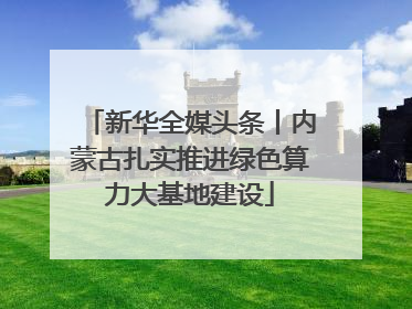 新华全媒头条丨内蒙古扎实推进绿色算力大基地建设