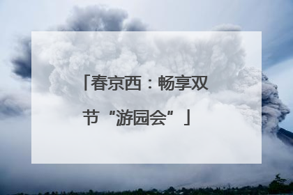 春京西：畅享双节“游园会”