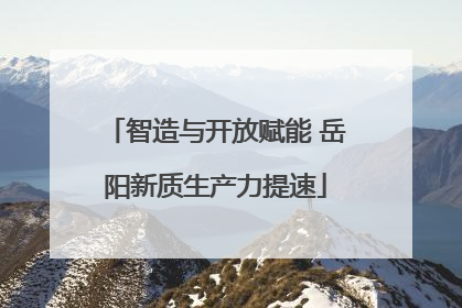 智造与开放赋能 岳阳新质生产力提速