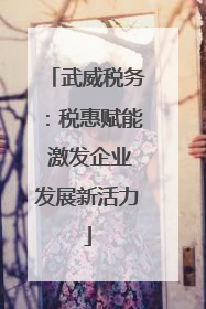 武威税务：税惠赋能 激发企业发展新活力