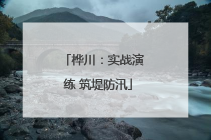 桦川：实战演练 筑堤防汛