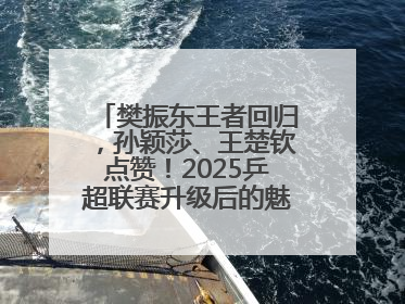 樊振东王者回归，孙颖莎、王楚钦点赞！2025乒超联赛升级后的魅力何在？