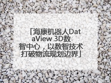 海康机器人DataView 3D数智中心，以数智技术打破物流规划边界