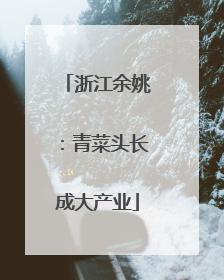 浙江余姚：青菜头长成大产业