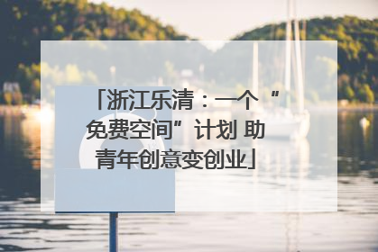 浙江乐清：一个“免费空间”计划 助青年创意变创业