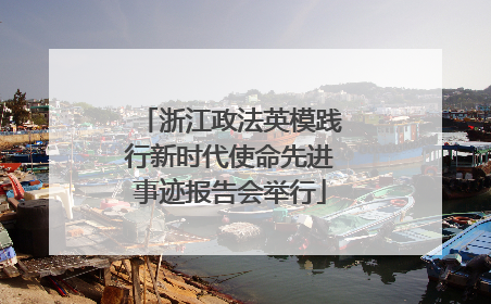 浙江政法英模践行新时代使命先进事迹报告会举行