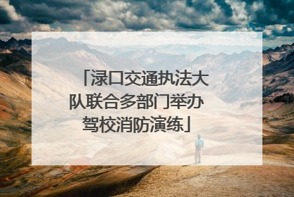 渌口交通执法大队联合多部门举办驾校消防演练