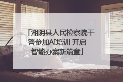 湘阴县人民检察院干警参加AI培训 开启智能办案新篇章