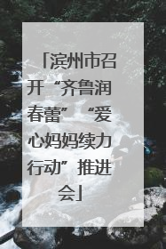 滨州市召开“齐鲁润春蕾”“爱心妈妈续力行动”推进会