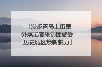 漫步青岛上街里 外媒记者采访团感受历史城区焕新魅力