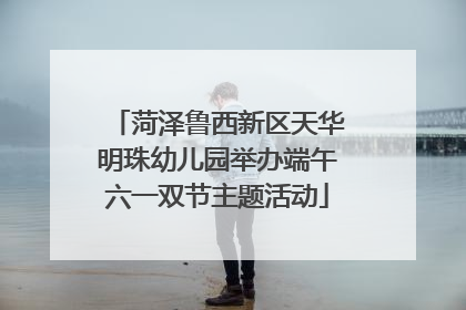 菏泽鲁西新区天华明珠幼儿园举办端午六一双节主题活动