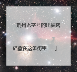荆州老字号的出圈密码藏在这条街里……