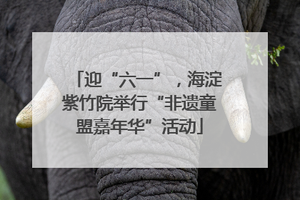 迎“六一”，海淀紫竹院举行“非遗童盟嘉年华”活动