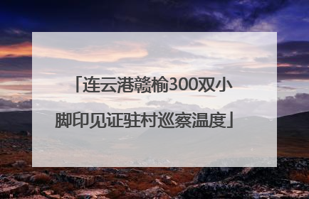 连云港赣榆300双小脚印见证驻村巡察温度