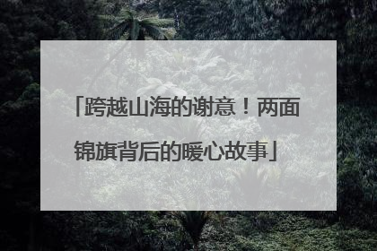 跨越山海的谢意！两面锦旗背后的暖心故事