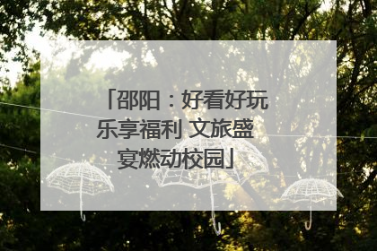 邵阳：好看好玩乐享福利 文旅盛宴燃动校园