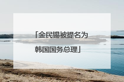 金民锡被提名为韩国国务总理