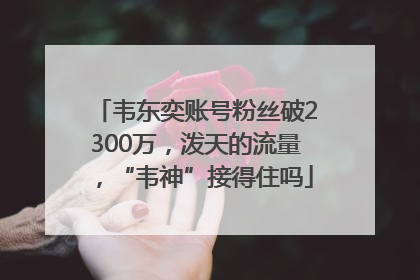 韦东奕账号粉丝破2300万，泼天的流量，“韦神”接得住吗