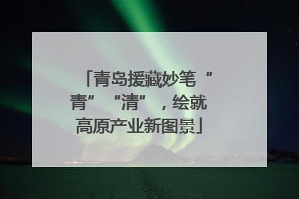青岛援藏妙笔“青”“清”，绘就高原产业新图景