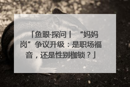 鱼眼·探问丨 “妈妈岗”争议升级：是职场福音，还是性别枷锁？
