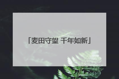 麦田守望 千年如新