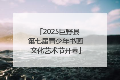 2025巨野县第七届青少年书画文化艺术节开幕