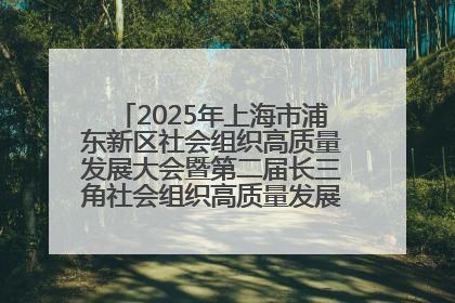 2025年上海市浦东新区社会组织高质量发展大会暨第二届长三角社会组织高质量发展峰会成功举办