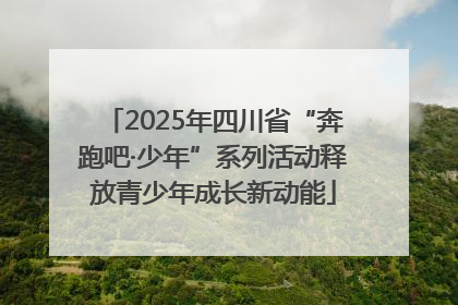 2025年四川省“奔跑吧·少年”系列活动释放青少年成长新动能