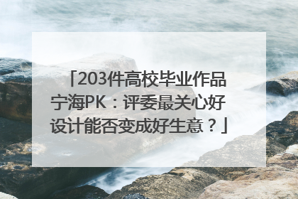 203件高校毕业作品宁海PK：评委最关心好设计能否变成好生意？