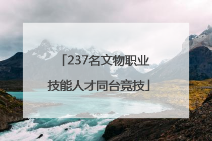 237名文物职业技能人才同台竞技